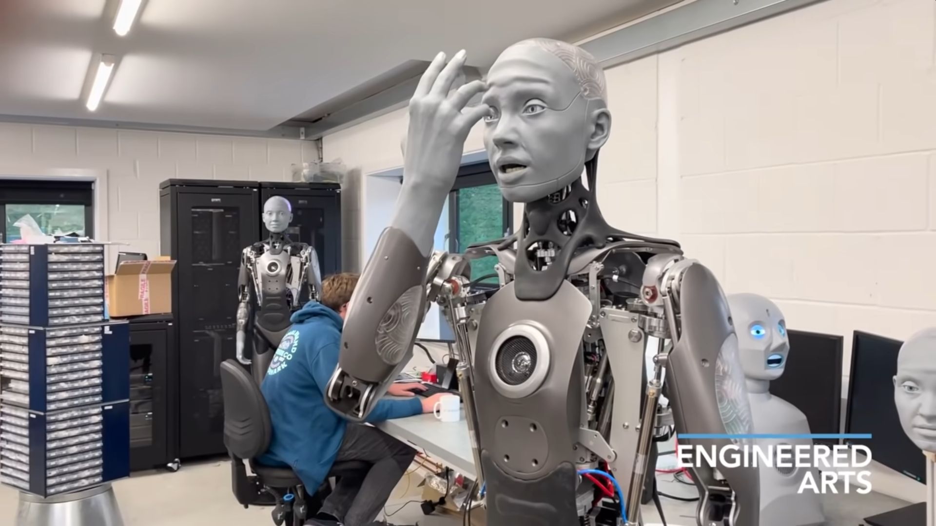 Robotics company releases a video showing realistic facial expressions