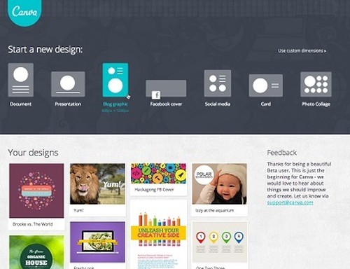 Canva.com - Designs fantásticos sem saber de design.