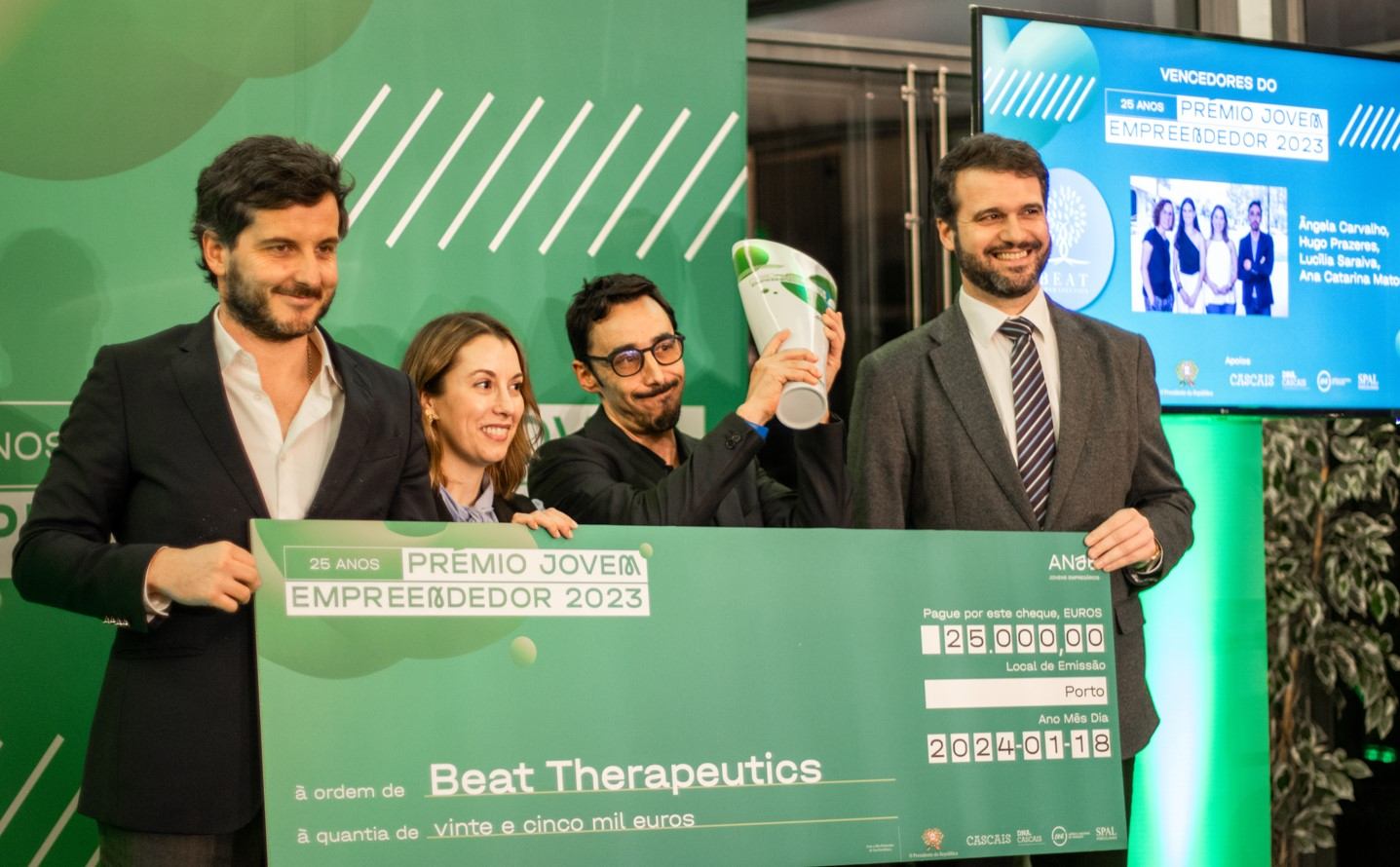 Beat Therapeutics Vence 23.ª Edição do Prémio Jovem Empreendedor